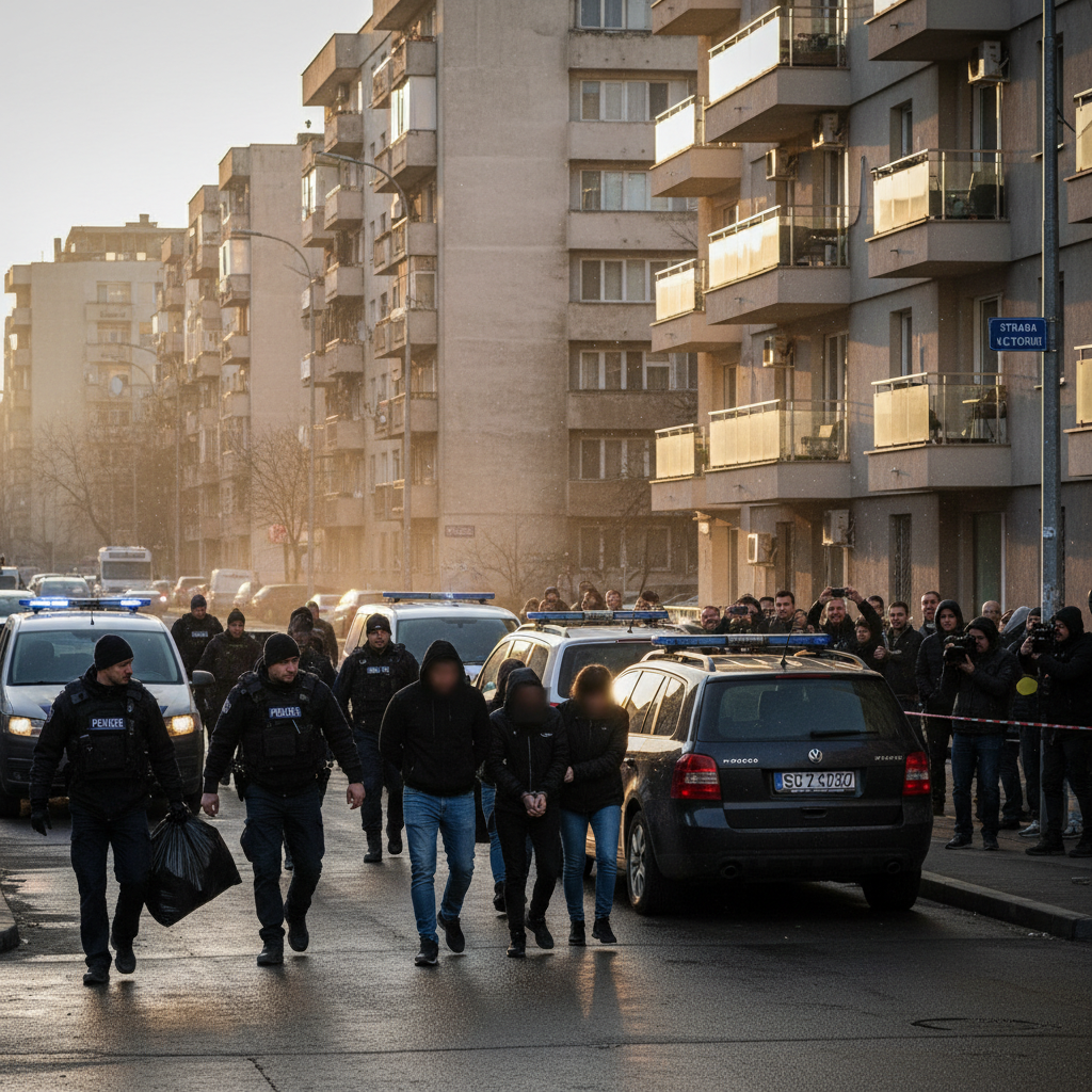 13 descinderi și 12 suspecți urmăriți pentru trafic de cocaină