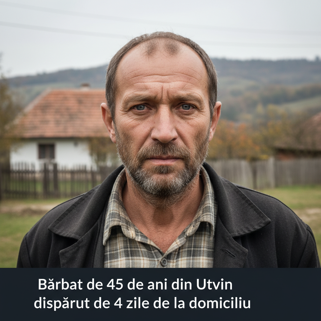 Bărbat de 45 de ani din Utvin dispărut de patru zile, căutat de familie și autorități