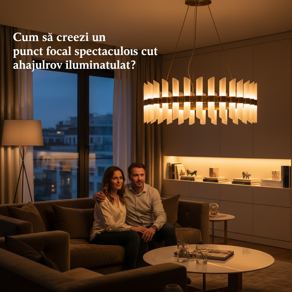 Cum să creezi un punct focal impresionant în locuința ta folosind iluminatul potrivit