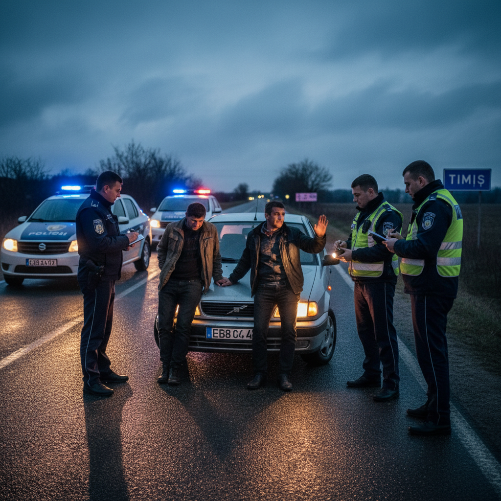 Doi șoferi beți prinși de polițiști în Timiș și cercetați penal