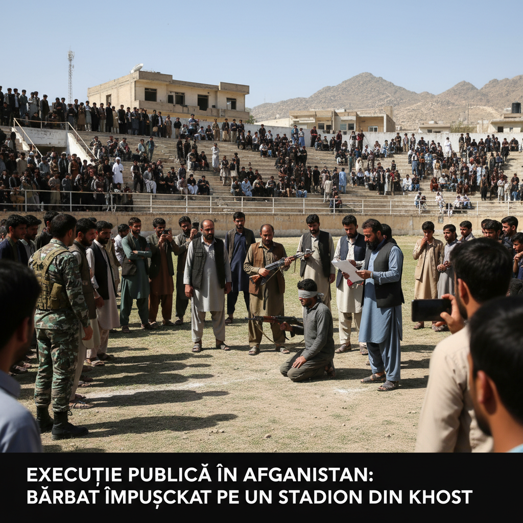 Execuție publică cu împușcare pe stadionul din Khost, Afganistan