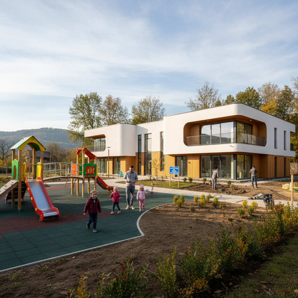 Noua creșă din zona Bucovina, gata pentru deschidere în toamna anului viitor