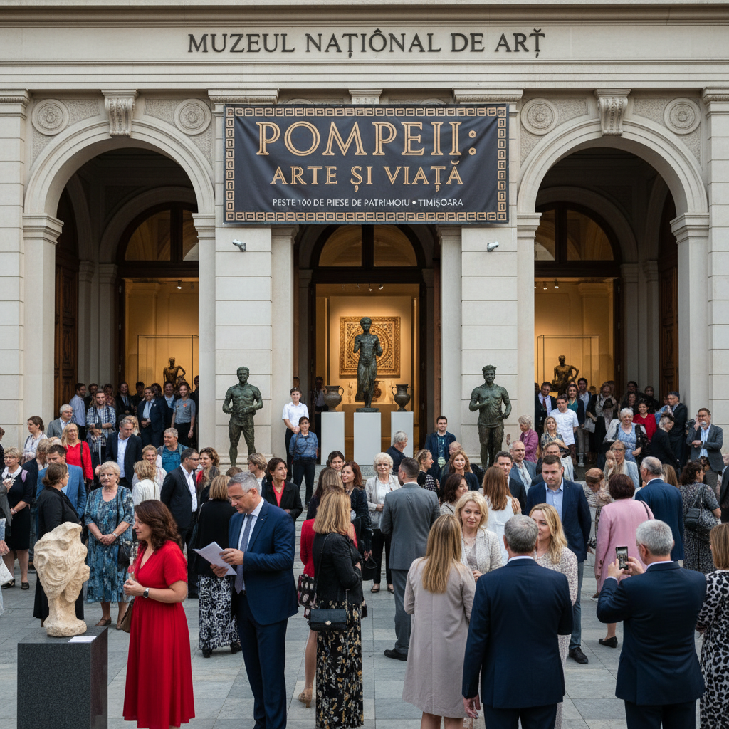 Peste 100 de obiecte de patrimoniu de la Pompeii expuse acum local